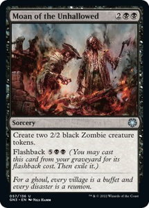 Moan of the Unhallowed - Magic Game Night: Free-For-All (GN3) #57 - Common Magic: The Gathering Trading Card