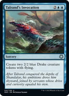 Talrand's Invocation trading card from Magic Game Night: Free-For-All Talrand's Invocation - Magic Game Night: Free-For-All Magic: The Gathering trading card