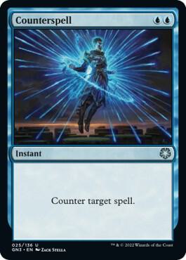 Counterspell trading card from Magic Game Night: Free-For-All Counterspell - Magic Game Night: Free-For-All Magic: The Gathering trading card