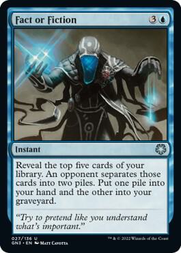 Fact or Fiction trading card from Magic Game Night: Free-For-All Fact or Fiction - Magic Game Night: Free-For-All Magic: The Gathering trading card