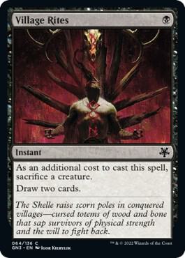 Village Rites trading card from Magic Game Night: Free-For-All Village Rites - Magic Game Night: Free-For-All Magic: The Gathering trading card