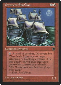 Dwarven Sea Clan - Homelands (HML) #71 - Rare Magic: The Gathering Trading Card
