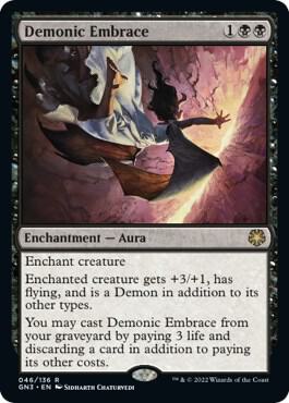 Demonic Embrace - Magic Game Night: Free-For-All Magic: The Gathering trading card