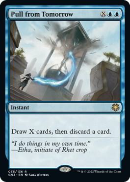 Pull from Tomorrow trading card from Magic Game Night: Free-For-All Pull from Tomorrow - Magic Game Night: Free-For-All Magic: The Gathering trading card