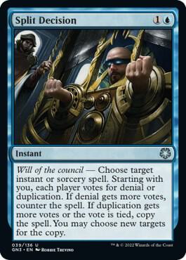 Split Decision trading card from Magic Game Night: Free-For-All Split Decision - Magic Game Night: Free-For-All Magic: The Gathering trading card