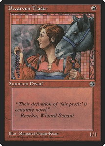 Dwarven Trader - Homelands (HML) #72a - Common Magic: The Gathering Trading Card