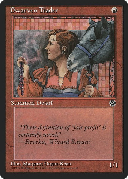 Dwarven Trader - Homelands Magic: The Gathering trading card