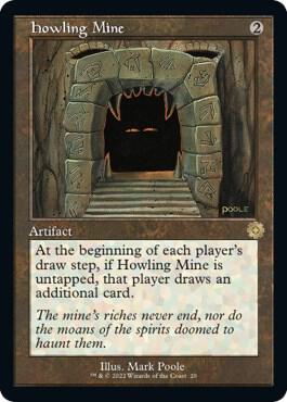 Howling Mine trading card from The Brothers' War: Retro Frame Artifacts Howling Mine - The Brothers' War: Retro Frame Artifacts Magic: The Gathering trading card