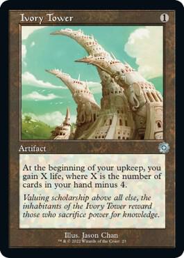 Ivory Tower trading card from The Brothers' War: Retro Frame Artifacts Ivory Tower - The Brothers' War: Retro Frame Artifacts Magic: The Gathering trading card