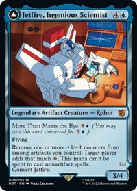 Jetfire, Ingenious Scientist - Universes Beyond: Transformers (BOT) #3 - Mythic Magic: The Gathering Trading Card