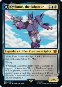 Cyclonus, the Saboteur - Universes Beyond: Transformers (BOT) #9 - Mythic Magic: The Gathering Trading Card