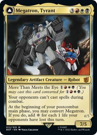 Megatron, Tyrant - Universes Beyond: Transformers (BOT) #12 - Mythic Magic: The Gathering Trading Card