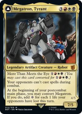 Megatron, Tyrant - Universes Beyond: Transformers Magic: The Gathering trading card