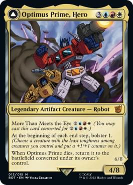 Optimus Prime, Hero - Universes Beyond: Transformers Magic: The Gathering trading card