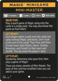 Magic Minigame: Mini-Master - Dominaria United (DMU) #2 - Special Magic: The Gathering Trading Card