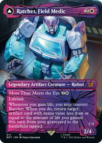Ratchet, Field Medic (Shattered Glass) - Universes Beyond: Transformers (BOT) #17 - Mythic Magic: The Gathering Trading Card