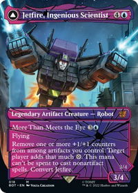 Jetfire, Ingenious Scientist (Shattered Glass) - Universes Beyond: Transformers (BOT) #18 - Mythic Magic: The Gathering Trading Card