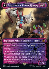 Starscream, Power Hungry (Shattered Glass) - Universes Beyond: Transformers (BOT) #20 - Mythic Magic: The Gathering Trading Card