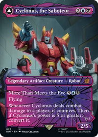 Cyclonus, the Saboteur (Shattered Glass) - Universes Beyond: Transformers (BOT) #23 - Mythic Magic: The Gathering Trading Card