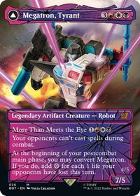 Megatron, Tyrant (Shattered Glass) - Universes Beyond: Transformers (BOT) #26 - Mythic Magic: The Gathering Trading Card