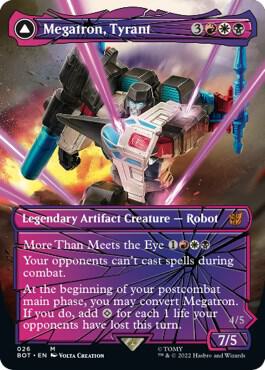 Megatron, Tyrant (Shattered Glass) - Universes Beyond: Transformers Magic: The Gathering trading card