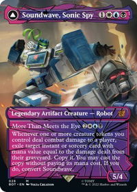 Soundwave, Sonic Spy (Shattered Glass) - Universes Beyond: Transformers (BOT) #28 - Mythic Magic: The Gathering Trading Card
