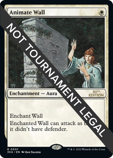 Animate Wall trading card from 30th Anniversary Edition Animate Wall - 30th Anniversary Edition Magic: The Gathering trading card