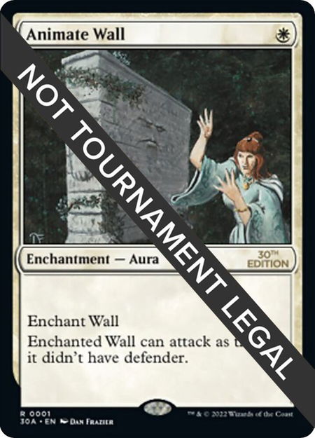 Animate Wall - 30th Anniversary Edition Magic: The Gathering trading card