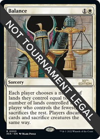 Balance - 30th Anniversary Edition (30A) #3 - Rare Magic: The Gathering Trading Card