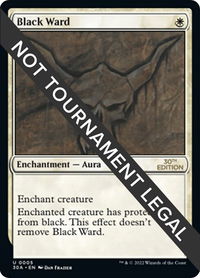 Black Ward - 30th Anniversary Edition (30A) #5 - Uncommon Magic: The Gathering Trading Card