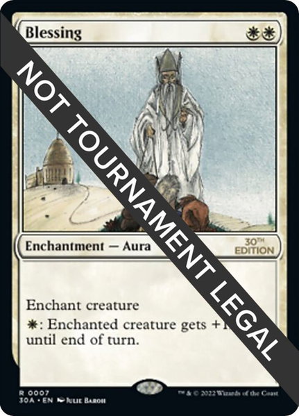 Blessing - 30th Anniversary Edition Magic: The Gathering trading card