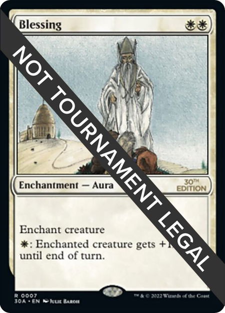 Blessing - 30th Anniversary Edition Magic: The Gathering trading card
