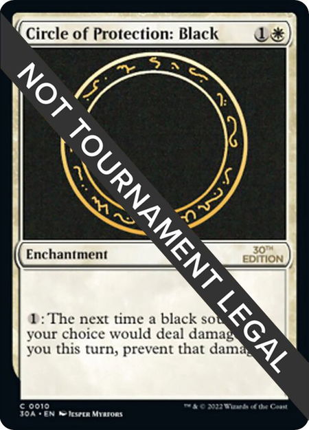 Circle of Protection: Black - 30th Anniversary Edition Magic: The Gathering trading card