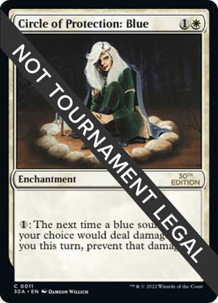 Circle of Protection: Blue - 30th Anniversary Edition Magic: The Gathering trading card