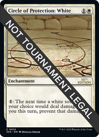 Circle of Protection: White - 30th Anniversary Edition (30A) #14 - Common Magic: The Gathering Trading Card