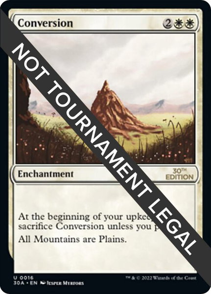 Conversion trading card from 30th Anniversary Edition Conversion - 30th Anniversary Edition Magic: The Gathering trading card