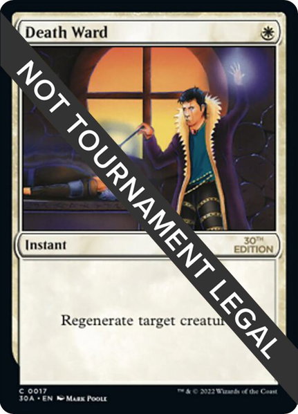 Death Ward trading card from 30th Anniversary Edition Death Ward - 30th Anniversary Edition Magic: The Gathering trading card
