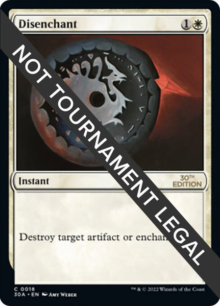 Disenchant trading card from 30th Anniversary Edition Disenchant - 30th Anniversary Edition Magic: The Gathering trading card