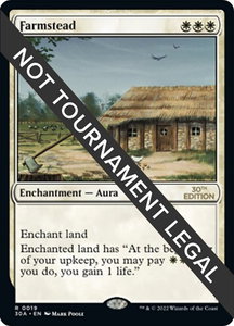 Farmstead - 30th Anniversary Edition (30A) #19 - Rare Magic: The Gathering Trading Card