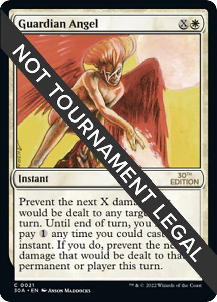 Guardian Angel trading card from 30th Anniversary Edition Guardian Angel - 30th Anniversary Edition Magic: The Gathering trading card