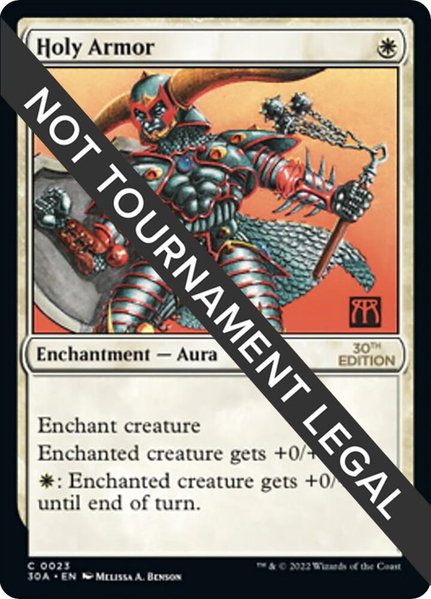 Holy Armor trading card from 30th Anniversary Edition Holy Armor - 30th Anniversary Edition Magic: The Gathering trading card