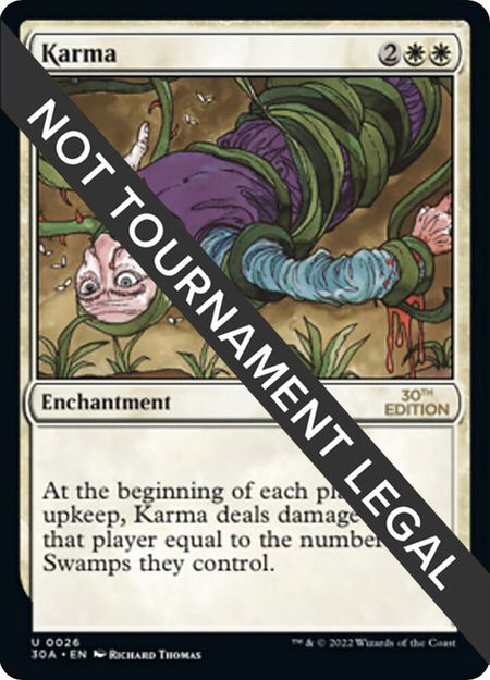 Karma - 30th Anniversary Edition Magic: The Gathering trading card