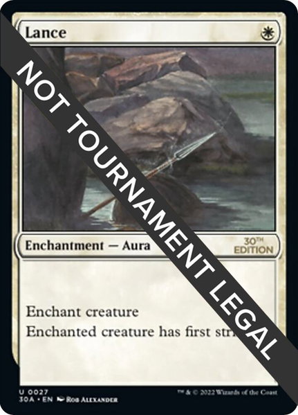 Lance trading card from 30th Anniversary Edition Lance - 30th Anniversary Edition Magic: The Gathering trading card