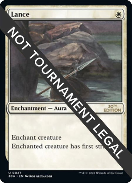 Lance - 30th Anniversary Edition Magic: The Gathering trading card
