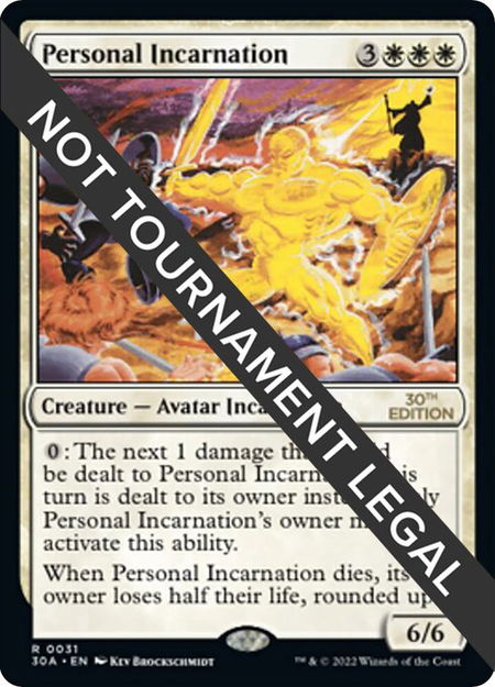 Personal Incarnation - 30th Anniversary Edition Magic: The Gathering trading card