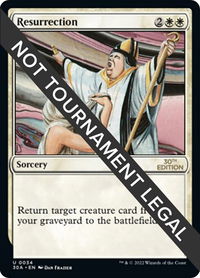 Resurrection - 30th Anniversary Edition (30A) #34 - Uncommon Magic: The Gathering Trading Card