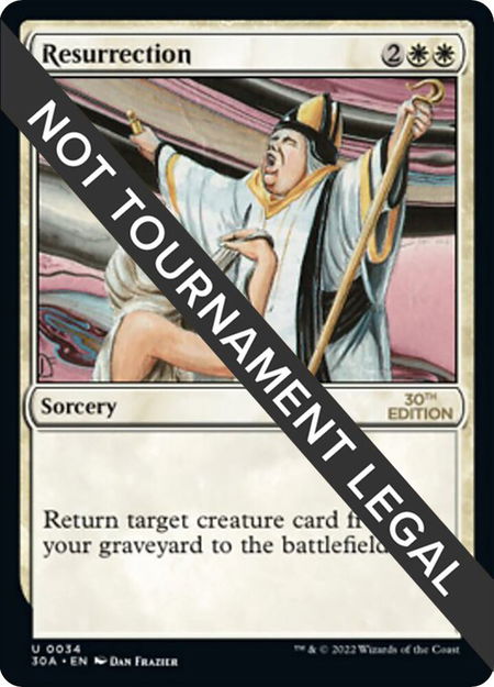 Resurrection - 30th Anniversary Edition Magic: The Gathering trading card