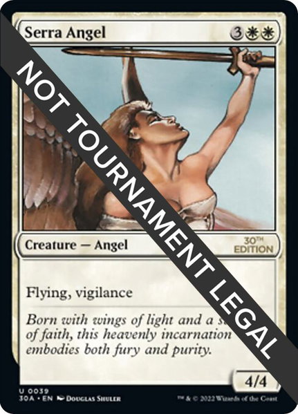 Serra Angel trading card from 30th Anniversary Edition Serra Angel - 30th Anniversary Edition Magic: The Gathering trading card