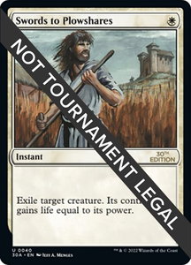 Swords to Plowshares - 30th Anniversary Edition (30A) #40 - Uncommon Magic: The Gathering Trading Card