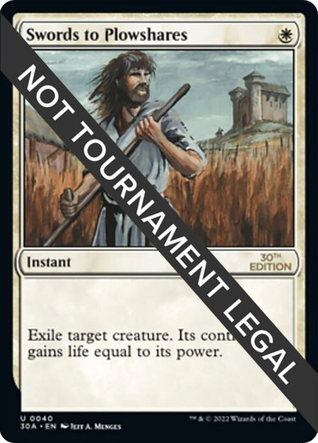Swords to Plowshares - 30th Anniversary Edition Magic: The Gathering trading card